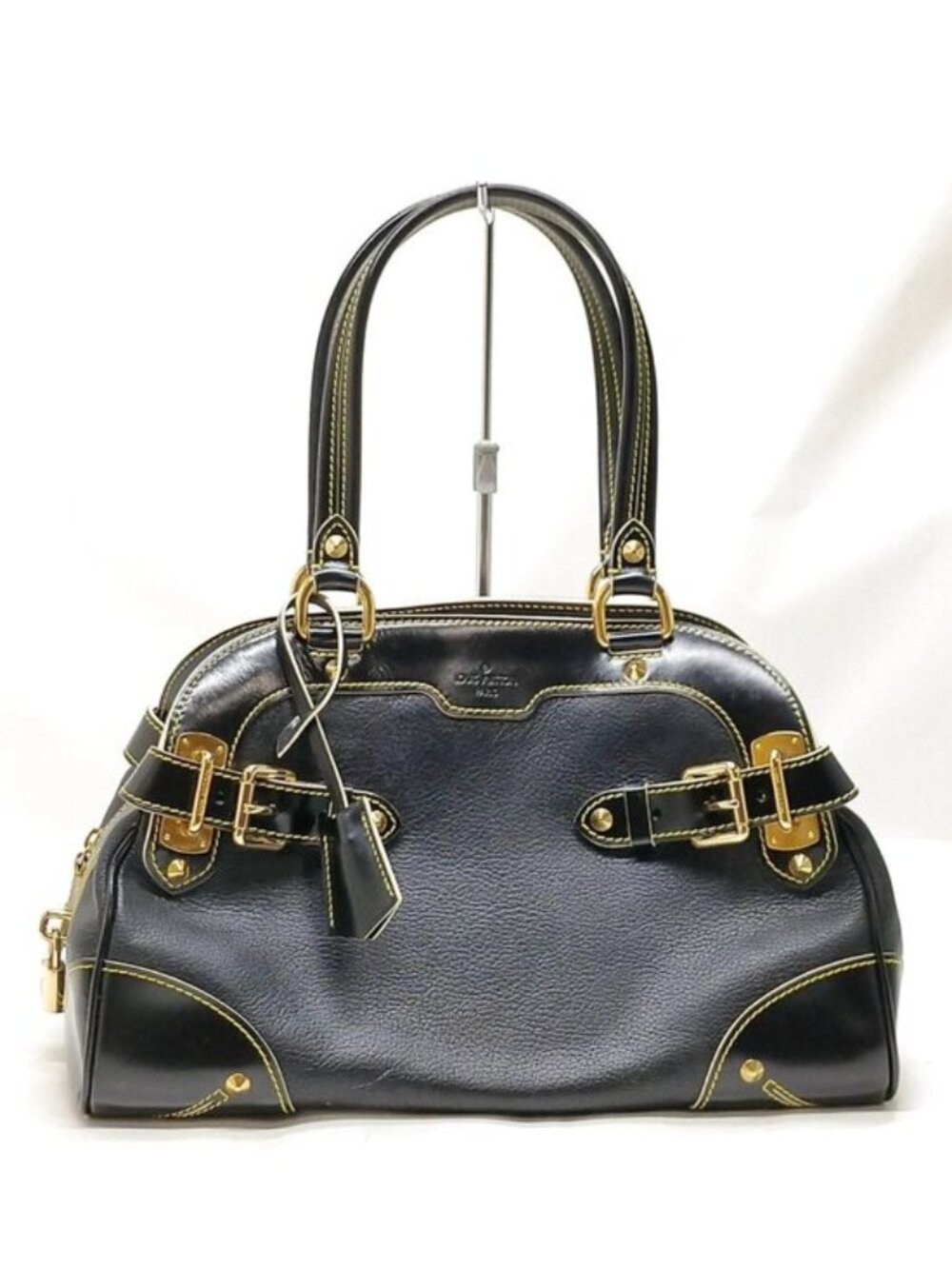 Authentic Louis Vuitton Suhali Le Radieux Black Leather Satchel Shoulder Bag